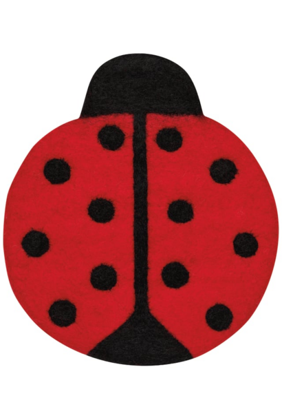 Ladybugs Felt Wool Trivet