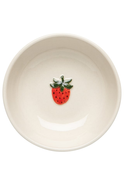 Strawberry Embossed Pinch Bowl