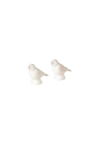 Taormina White Sparrow Salt & Pepper