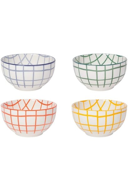 Wobbly Check Bowls Set
