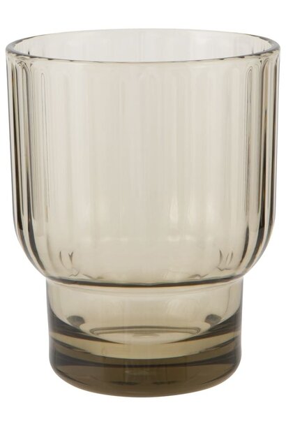 Acrylic Fluted Double Old Fashioned Glass