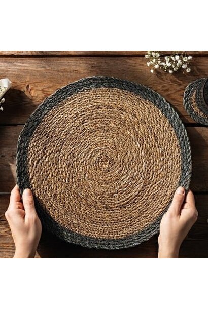 Blue Border Seagrass Placemat