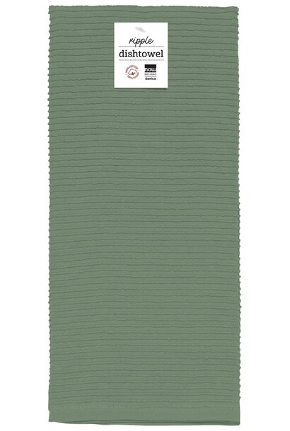 Elm Green Ripple Dishtowel