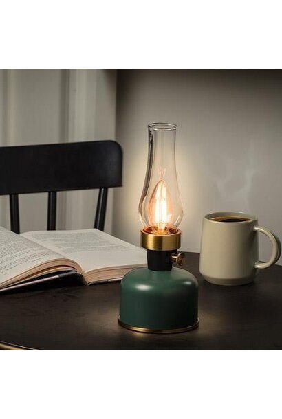 Lantern LED Lamp w/Chimney