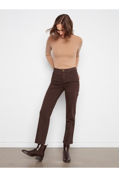 Straight Leg Twill Pants