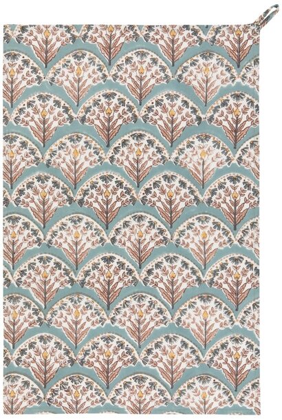 Bouquet Block Print Dishtowel