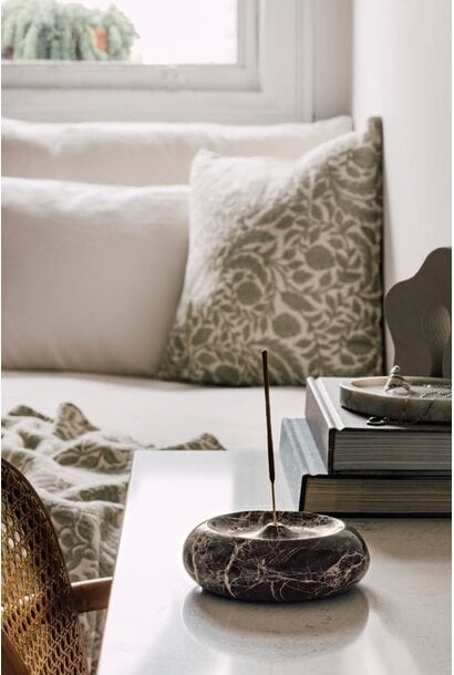 Topiary Herbal Jacquard Pillow