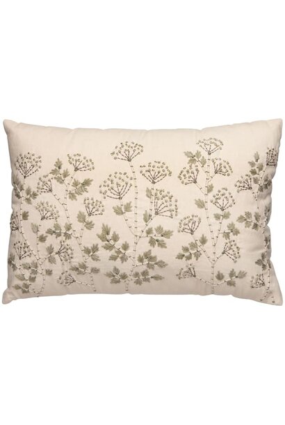 Yarrow Embroidered Pillow