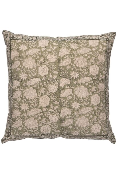 Freesia Embroidered Pillow