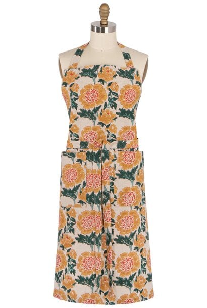 Goldenrise Block Print Apron