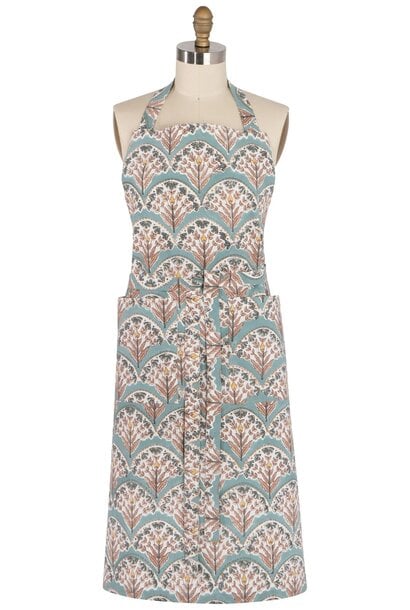 Bouquet Block Print Apron