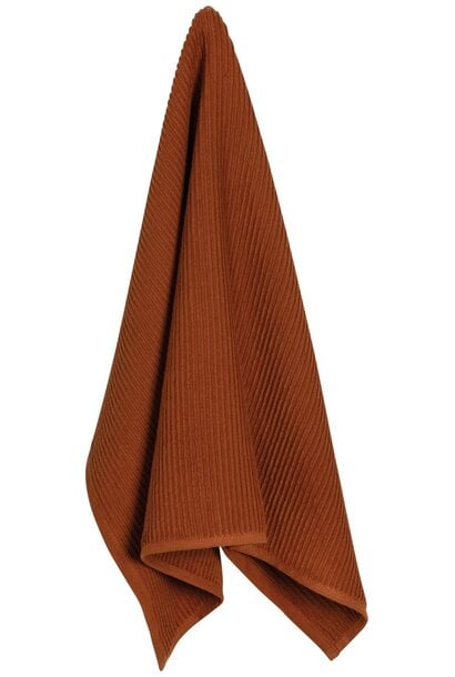 Chestnut Brown Ripple Dishtowel