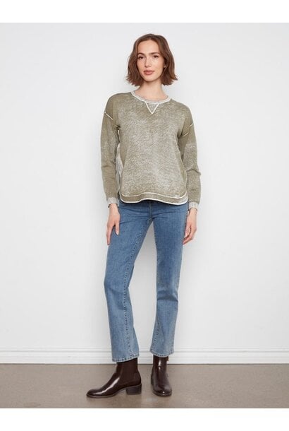 Cotton Crew Neck Sweater