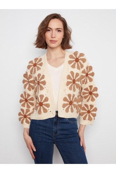 Floral Crochet Cardigan