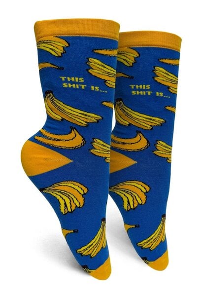 This Shit Is Bananas Womens Crew Socks