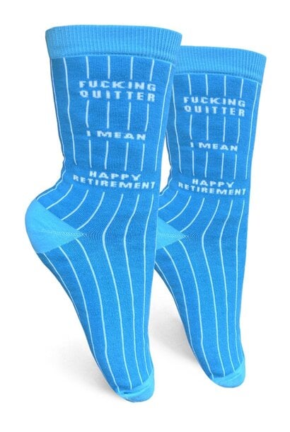 Fucking Quitter I Mean Happy Retirement Women's Crew Socks