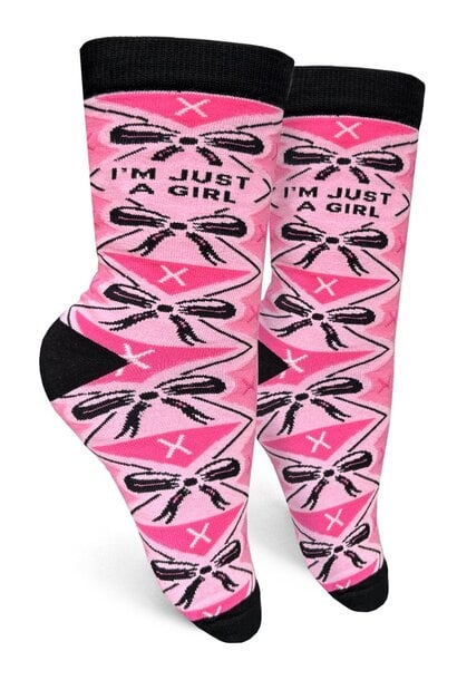 I'm Just A Girl Women's Crew Socks