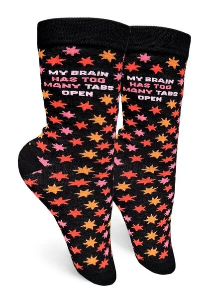 My Brain Has Too Many Tabs Open Women's Crew Socks