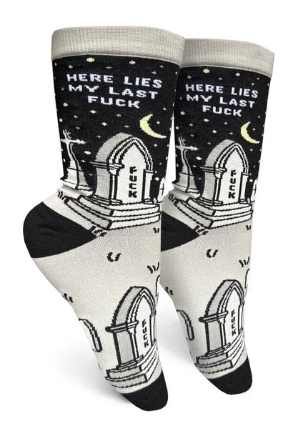 Here Lies My Last Fuck Women's Crew Socks