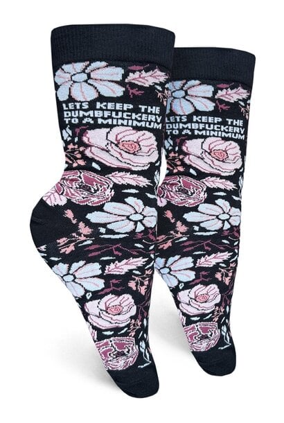 Lets Keep The Dumbfuckery To A Minimum Women's Crew Socks