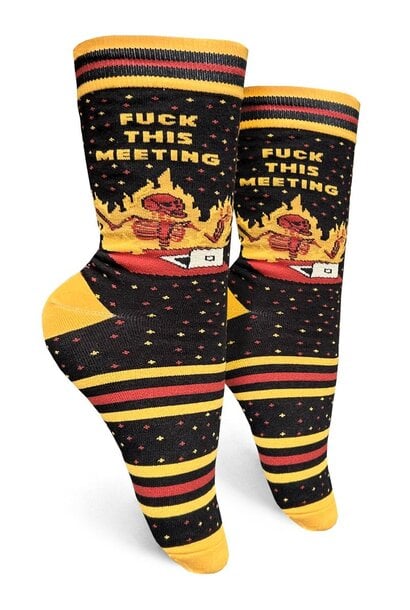 Fuck This Meeting Women's Crew Socks