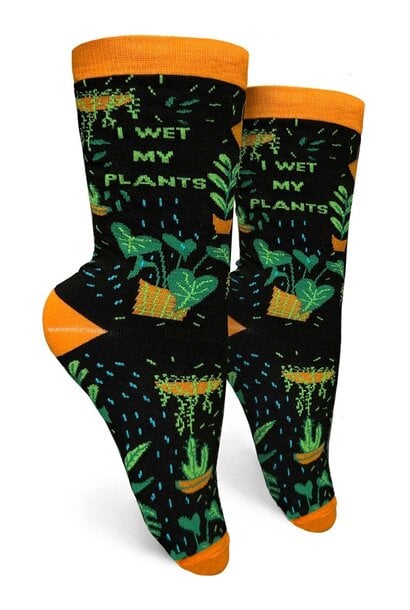 I Wet My Plants Women's Crew Socks