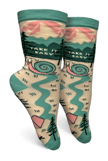 Take It Easy Women's Crew Socks