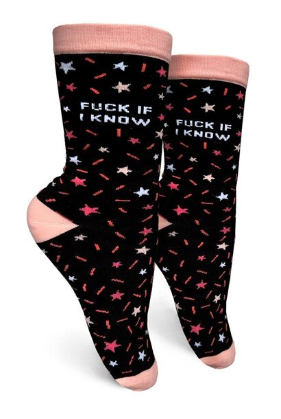 Fuck If I Know Women's Crew Socks