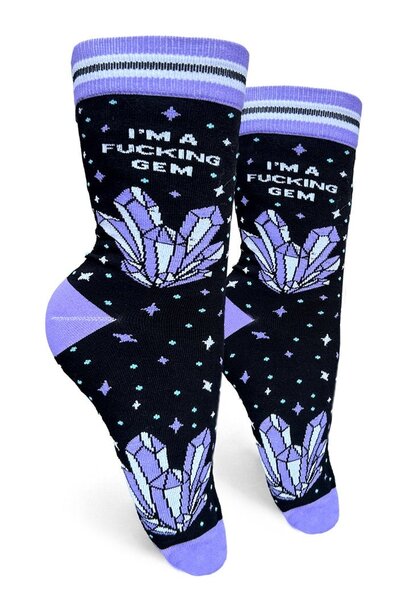 I'm A Fucking Gem Women's Crew Socks