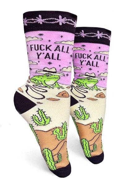 Fuck All Y'all Women's Crew Socks