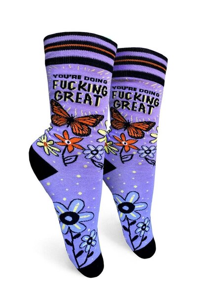 You’re Doing Fucking Great Women's Crew Socks