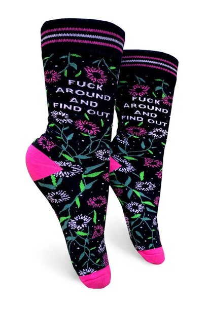 Fuck Around and Find Out Women's Crew Socks