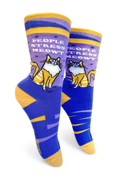 People Stress Meowt Women's Crew Socks