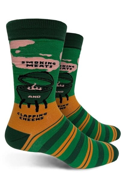 Smoking Meats And Clapping Cheeks Men's Crew Socks