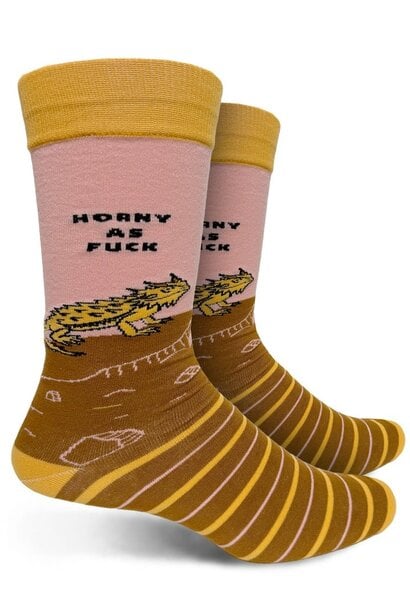Horny As Fuck Men's Crew Socks