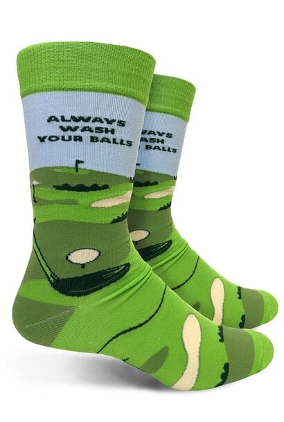 Always Wash Your Balls Men's Crew Socks