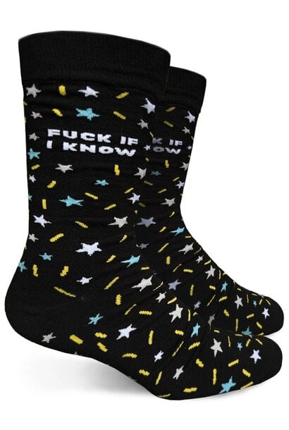 Fuck If I Know Men's Crew Socks