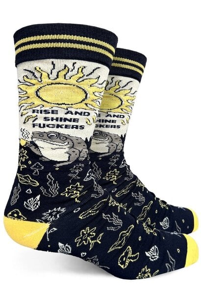 Rise and Shine Fuckers Men's Crew Socks