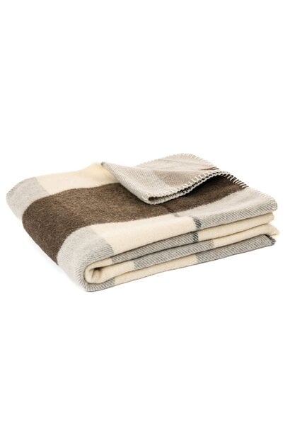 Fudge Plaid Wool Blanket