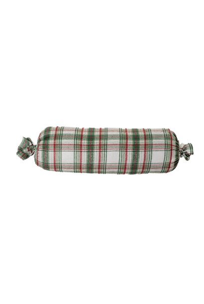Woody Plaid Long Decorative Pillow