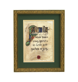 PLAQUES & GIFTS CELTIC MANUSCRIPT 8x10 PLAQUE - "FAMILY BLESSING"