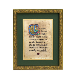 PLAQUES & GIFTS CELTIC MANUSCRIPT 8x10 PLAQUE - "NEW BABY BLESSING"