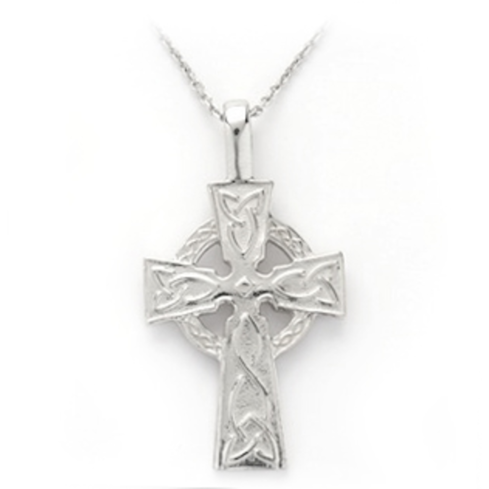 CROSSES FADO STERLING DOUBLE SIDED TRADITIONAL CELTIC CROSS - Medium