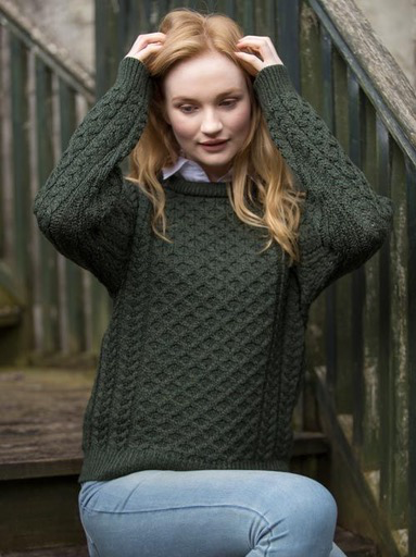 irish cable knit sweater
