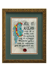 PLAQUES & GIFTS CELTIC MANUSCRIPT 8x10 PLAQUE - "CALL IT A CLAN"