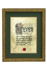 PLAQUES & GIFTS CELTIC MANUSCRIPT 8x10 PLAQUE - "NEVER FOR A MOMENT"