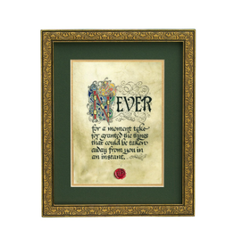 PLAQUES & GIFTS CELTIC MANUSCRIPT 8x10 PLAQUE - "NEVER FOR A MOMENT"