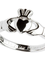 RINGS SHANORE STERLING MAIDS CLADDAGH RING