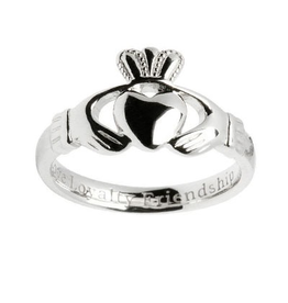 RINGS SHANORE STERLING LADIES CLADDAGH RING