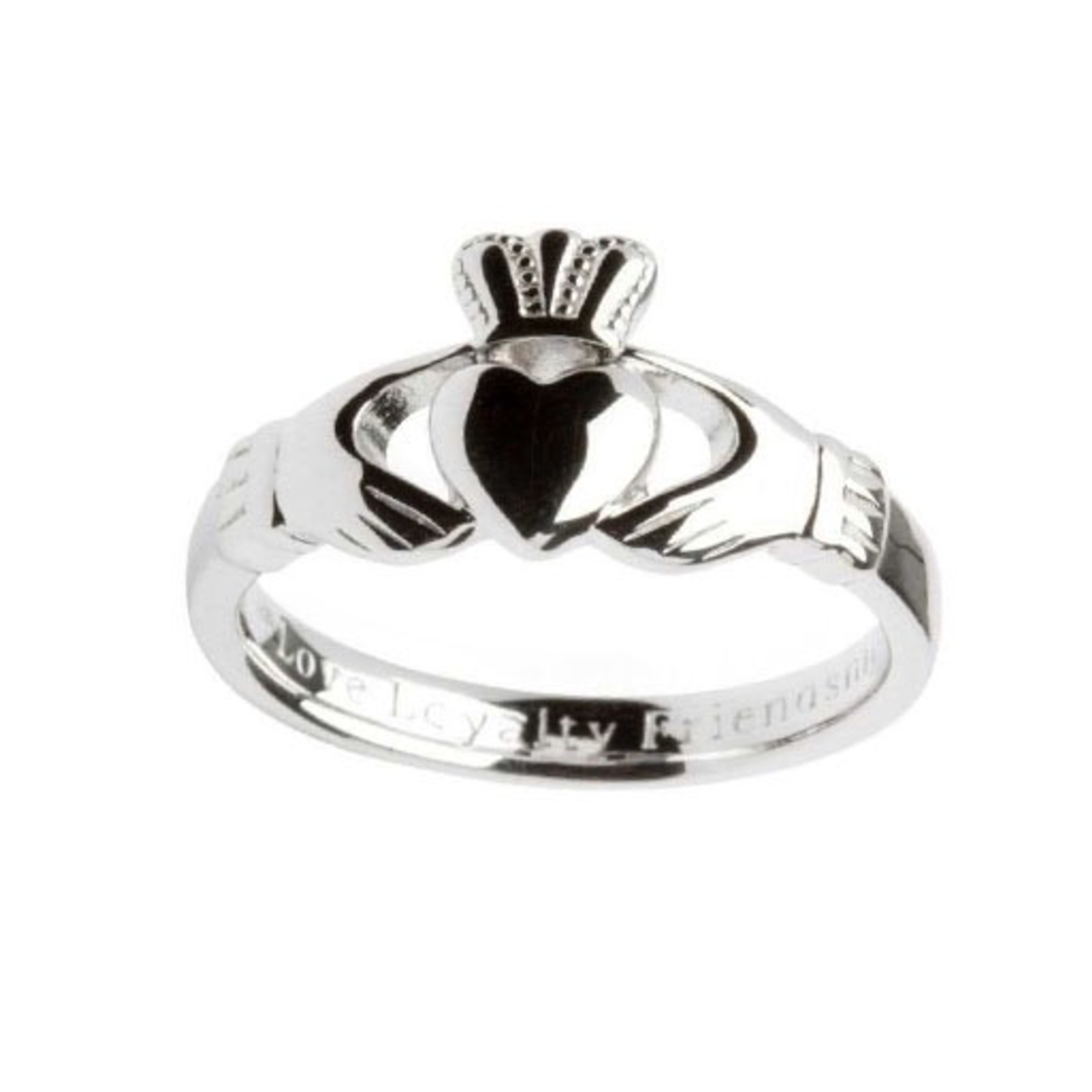 RINGS CLEARANCE - SHANORE STERLING GENTS CLADDAGH RING - FINAL SALE